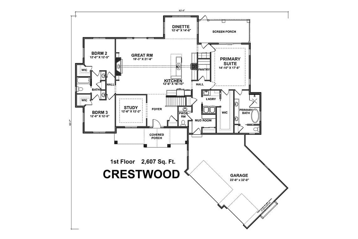 The Crestwood - Floor Plan